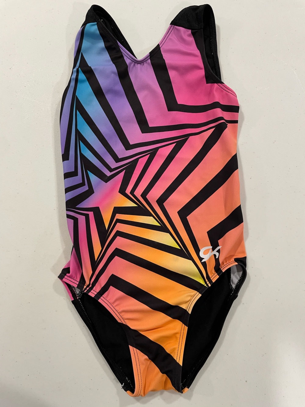 GK CM Rainbow Star Leotard
